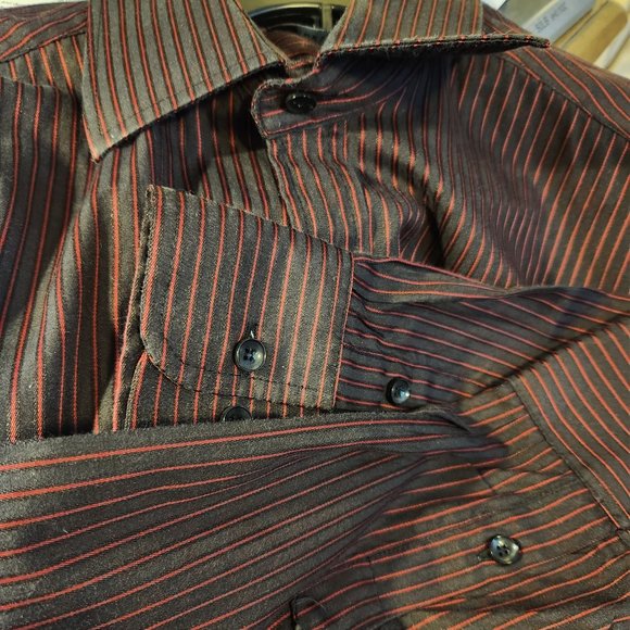 HILLTOP WRINKLE FREE MEN'S LONG SLEEVE SHIRT  XL #1464 - Picture 13 of 15